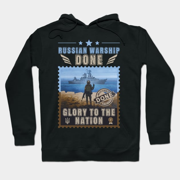 Russian warship done Hoodie by Myartstor 